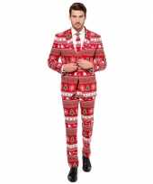 Goedkope compleet kostuum met kerstboom print