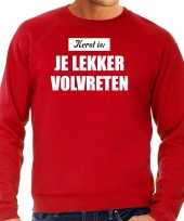 Goedkope grote maten kerst is je lekker volvreten foute kersttrui kerst outfit rood voor heren